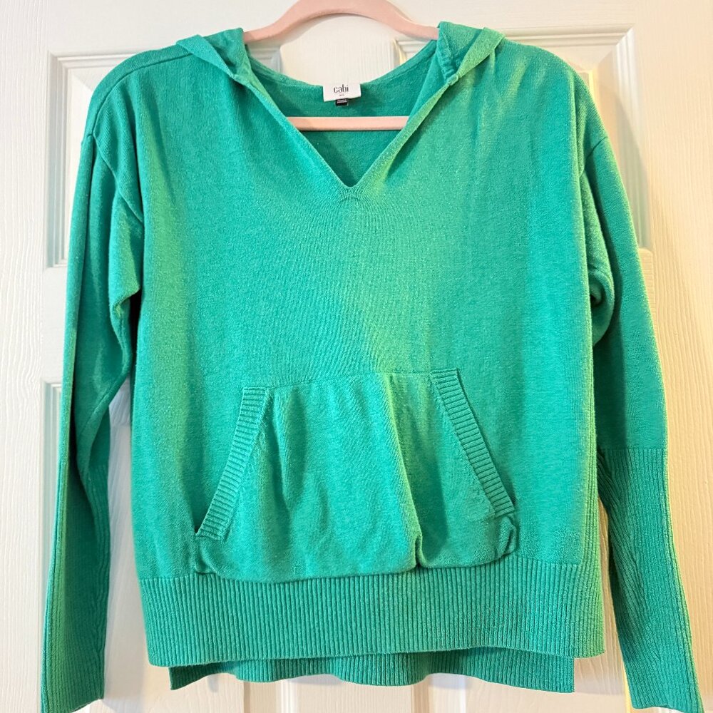 CAbi Kelly Green Women’s Pullover Hooded Sweater